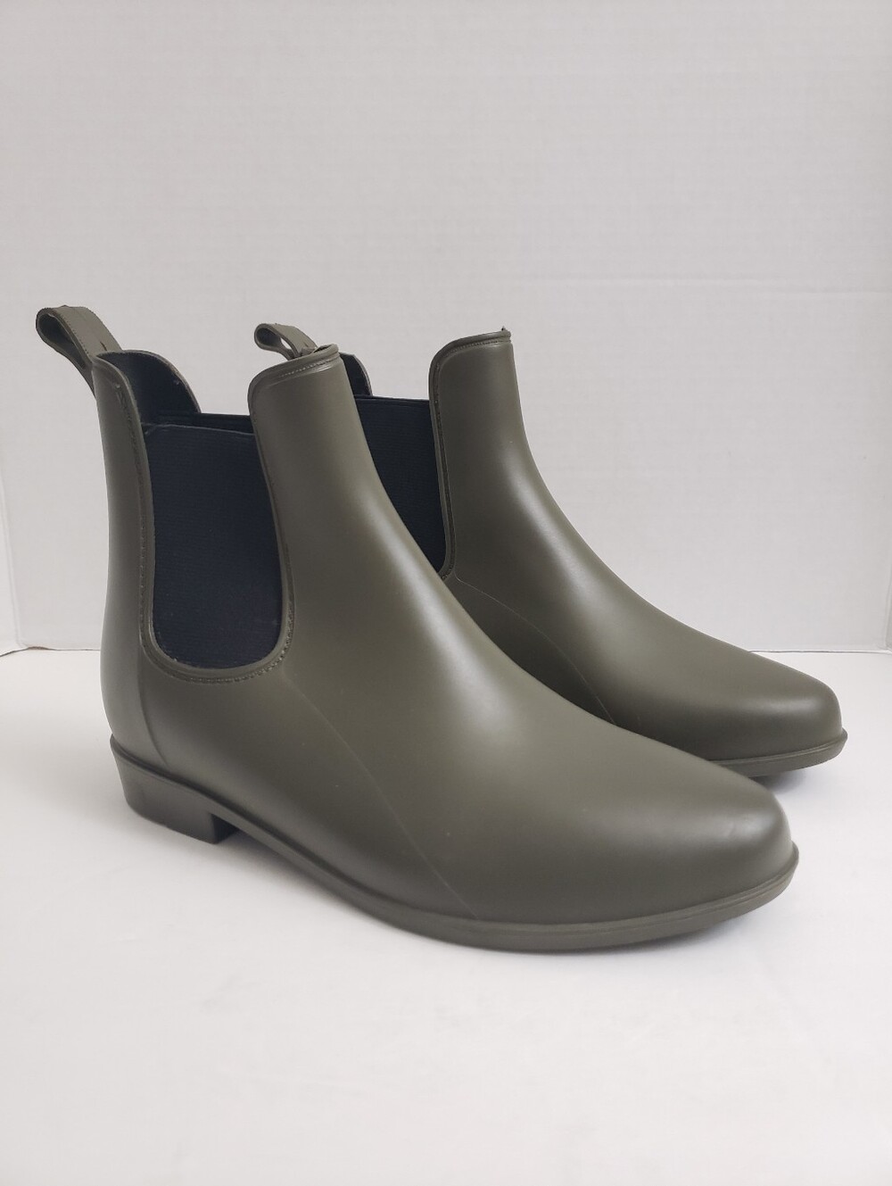Sz 7 A New Day Olive Green Chelsea Ankle Rain Boots